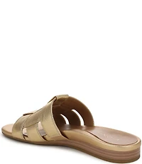 Vionic Glendora Leather Mini Wedge Sandals