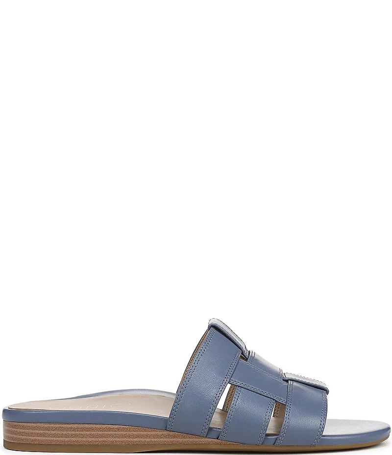 Vionic Glendora Leather Mini Wedge Sandals