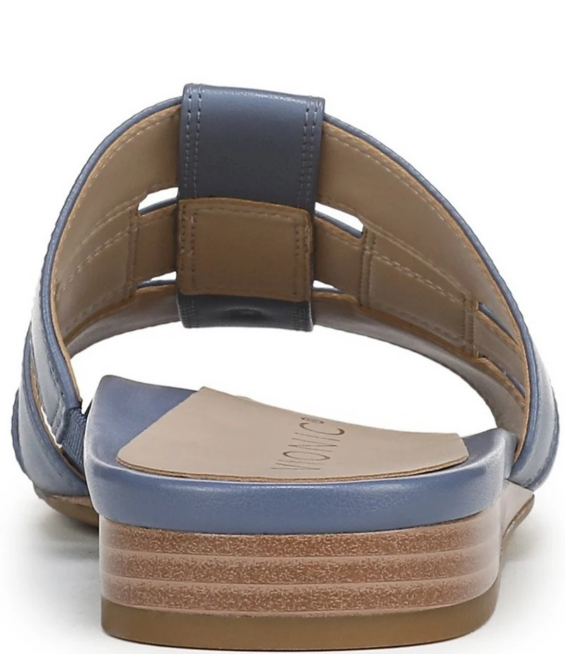 Vionic Glendora Leather Mini Wedge Sandals