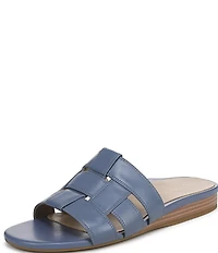 Vionic Glendora Leather Mini Wedge Sandals