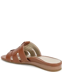 Vionic Glendora Leather Mini Wedge Sandals
