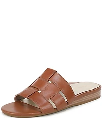 Vionic Glendora Leather Mini Wedge Sandals