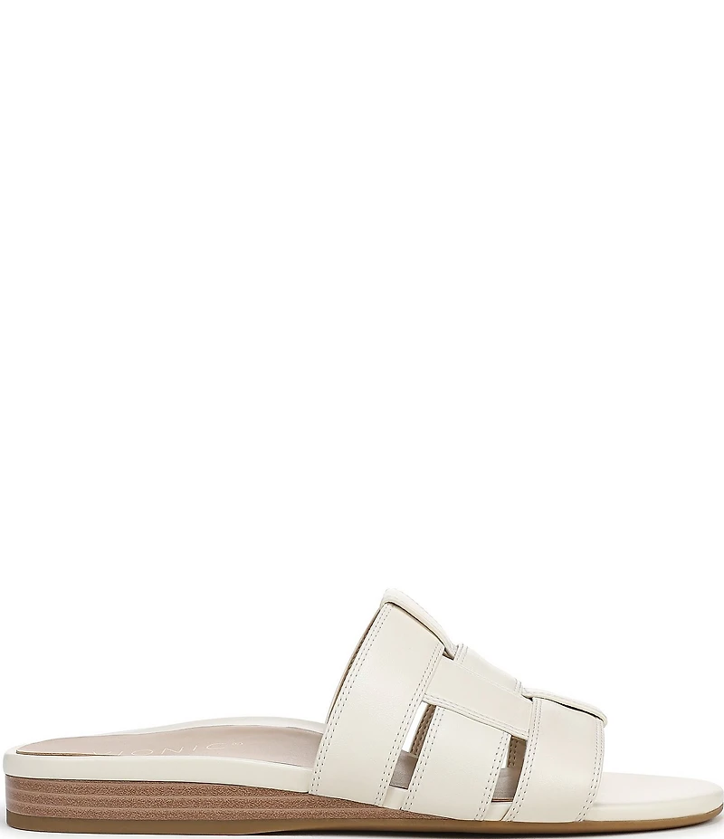 Vionic Glendora Leather Mini Wedge Sandals