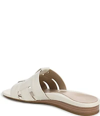Vionic Glendora Leather Mini Wedge Sandals