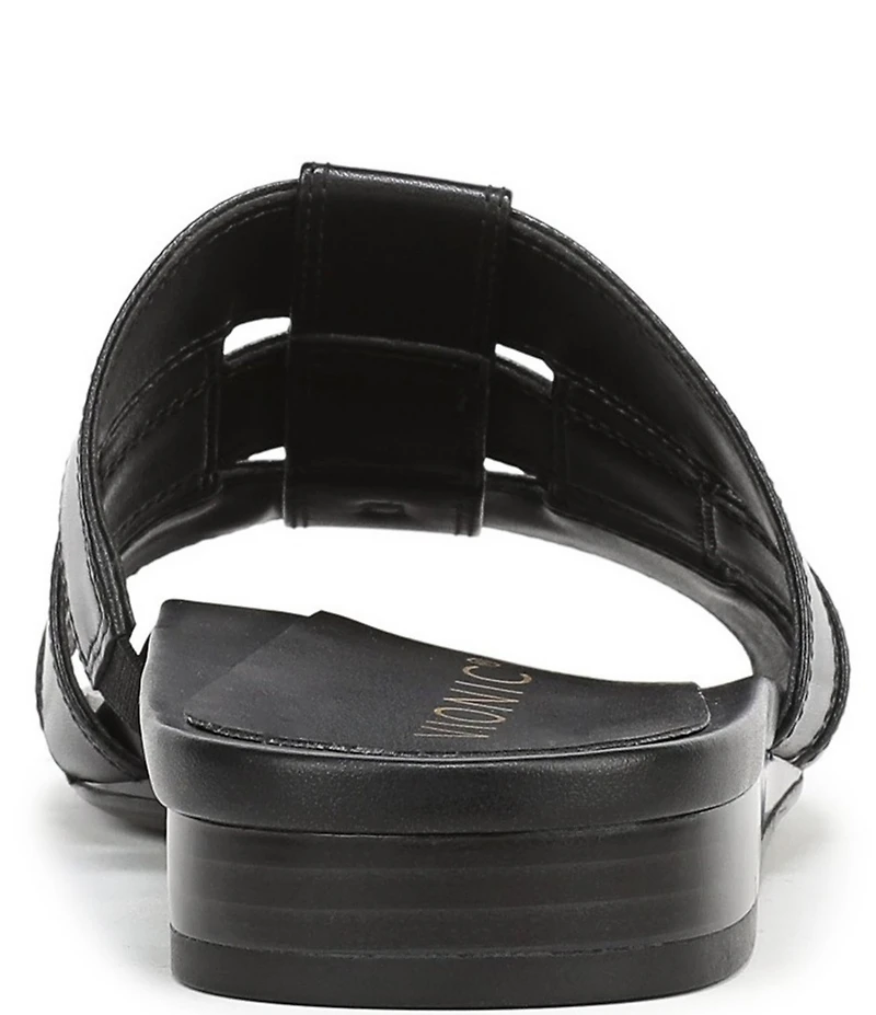 Vionic Glendora Leather Mini Wedge Sandals