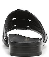 Vionic Glendora Leather Mini Wedge Sandals