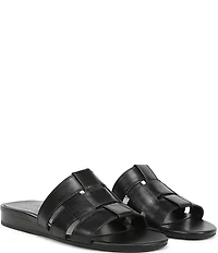 Vionic Glendora Leather Mini Wedge Sandals