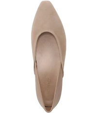 Vionic Gracia Suede Snip Toe Slip On Flats