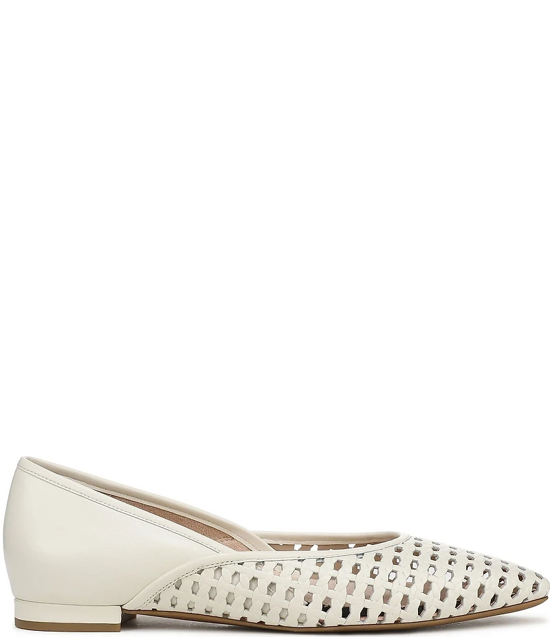 Vionic Gracia Woven Leather Slip On Flats