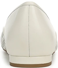 Vionic Gracia Woven Leather Slip On Flats