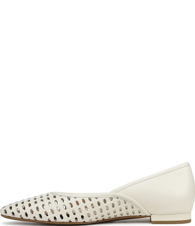 Vionic Gracia Woven Leather Slip On Flats