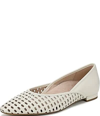 Vionic Gracia Woven Leather Slip On Flats