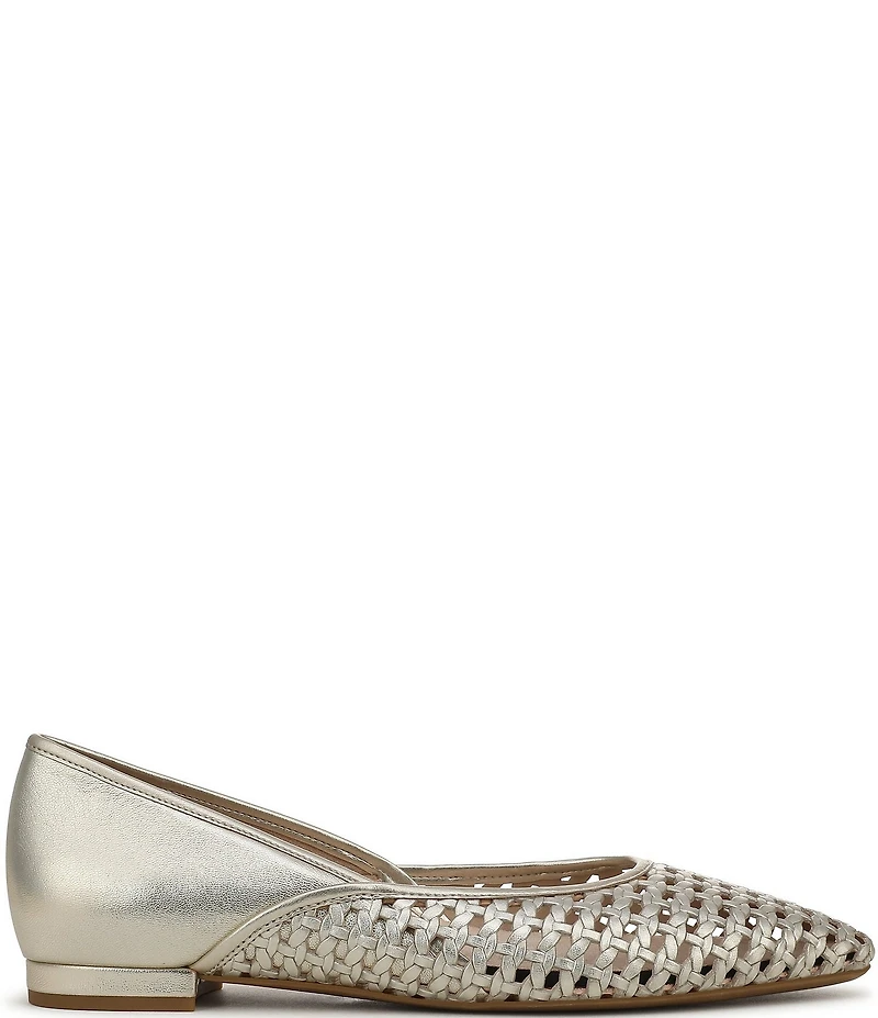 Vionic Gracia Woven Leather Slip On Flats