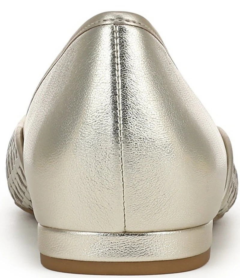 Vionic Gracia Woven Leather Slip On Flats