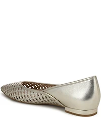 Vionic Gracia Woven Leather Slip On Flats