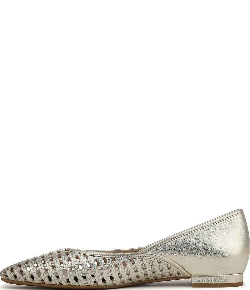 Vionic Gracia Woven Leather Slip On Flats