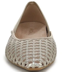 Vionic Gracia Woven Leather Slip On Flats