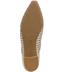 Vionic Gracia Woven Leather Slip On Flats