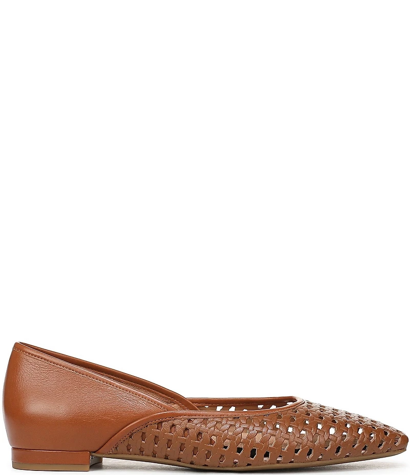 Vionic Gracia Woven Leather Slip On Flats