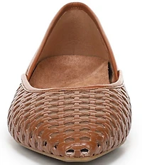 Vionic Gracia Woven Leather Slip On Flats