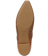 Vionic Gracia Woven Leather Slip On Flats