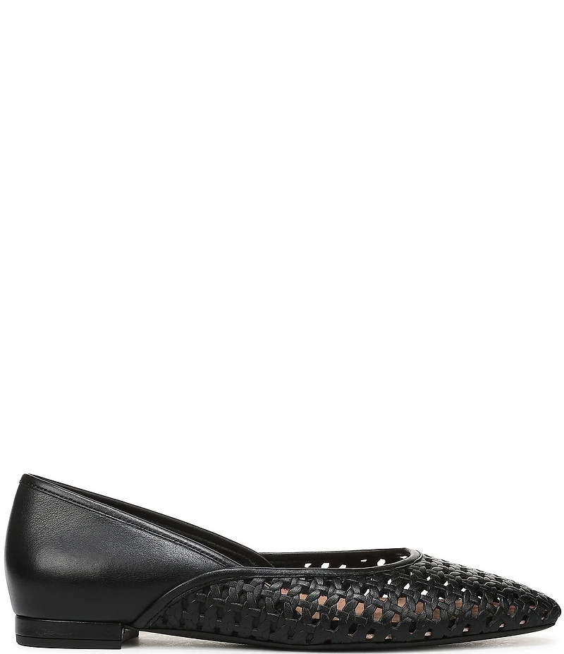 Vionic Gracia Woven Leather Slip On Flats