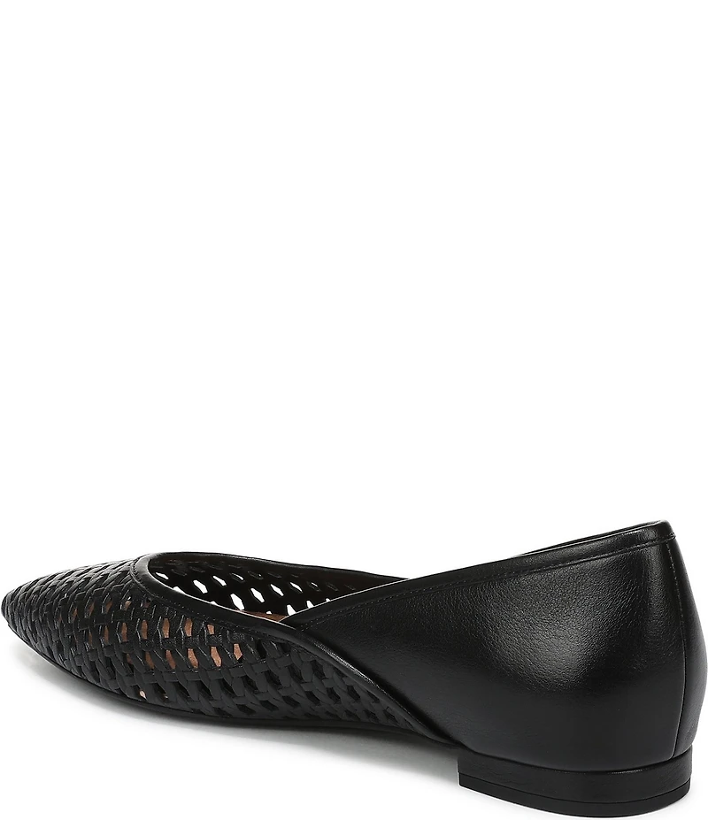Vionic Gracia Woven Leather Slip On Flats