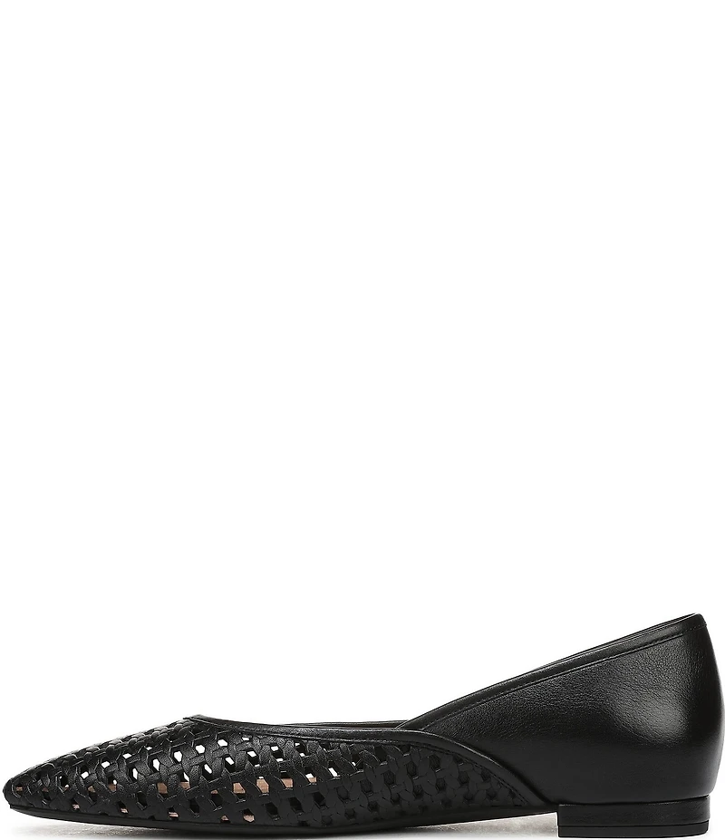 Vionic Gracia Woven Leather Slip On Flats