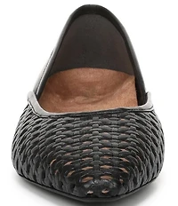 Vionic Gracia Woven Leather Slip On Flats