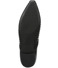 Vionic Gracia Woven Leather Slip On Flats
