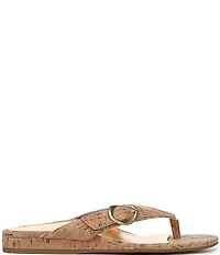 Vionic Grove Cork Mini Wedge Thong Sandals