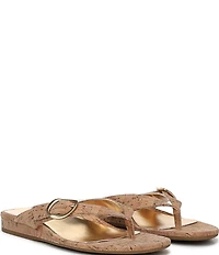 Vionic Grove Cork Mini Wedge Thong Sandals