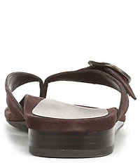 Vionic Grove Suede Mini Wedge Thong Sandals