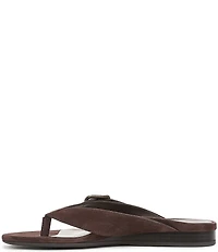 Vionic Grove Suede Mini Wedge Thong Sandals
