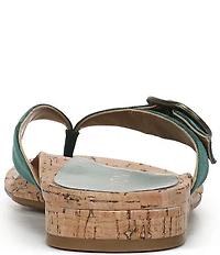 Vionic Grove Suede Mini Wedge Thong Sandals