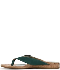 Vionic Grove Suede Mini Wedge Thong Sandals