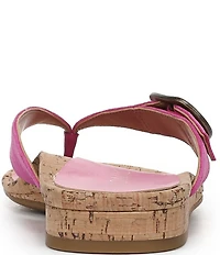 Vionic Grove Suede Mini Wedge Thong Sandals