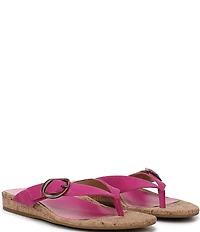 Vionic Grove Suede Mini Wedge Thong Sandals