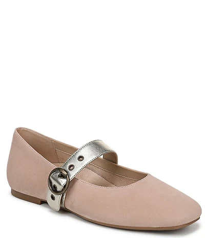 Vionic Hattie Suede Mary Jane Flats