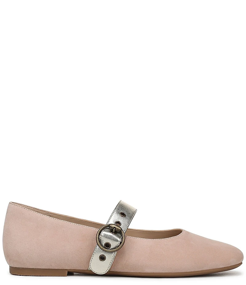 Vionic Hattie Suede Mary Jane Flats