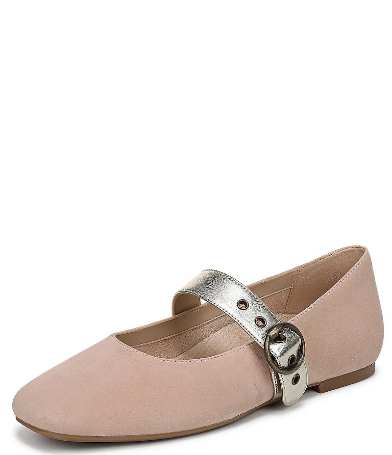 Vionic Hattie Suede Mary Jane Flats
