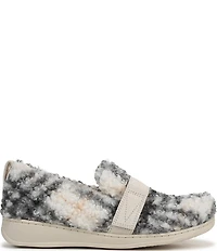 Vionic Imogen Faux Shearling Plaid Slippers