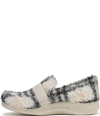 Vionic Imogen Faux Shearling Plaid Slippers