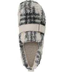 Vionic Imogen Faux Shearling Plaid Slippers