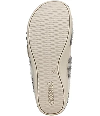 Vionic Imogen Faux Shearling Plaid Slippers