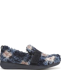 Vionic Imogen Faux Shearling Plaid Slippers