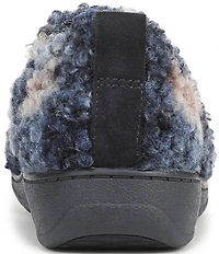 Vionic Imogen Faux Shearling Plaid Slippers