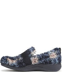 Vionic Imogen Faux Shearling Plaid Slippers