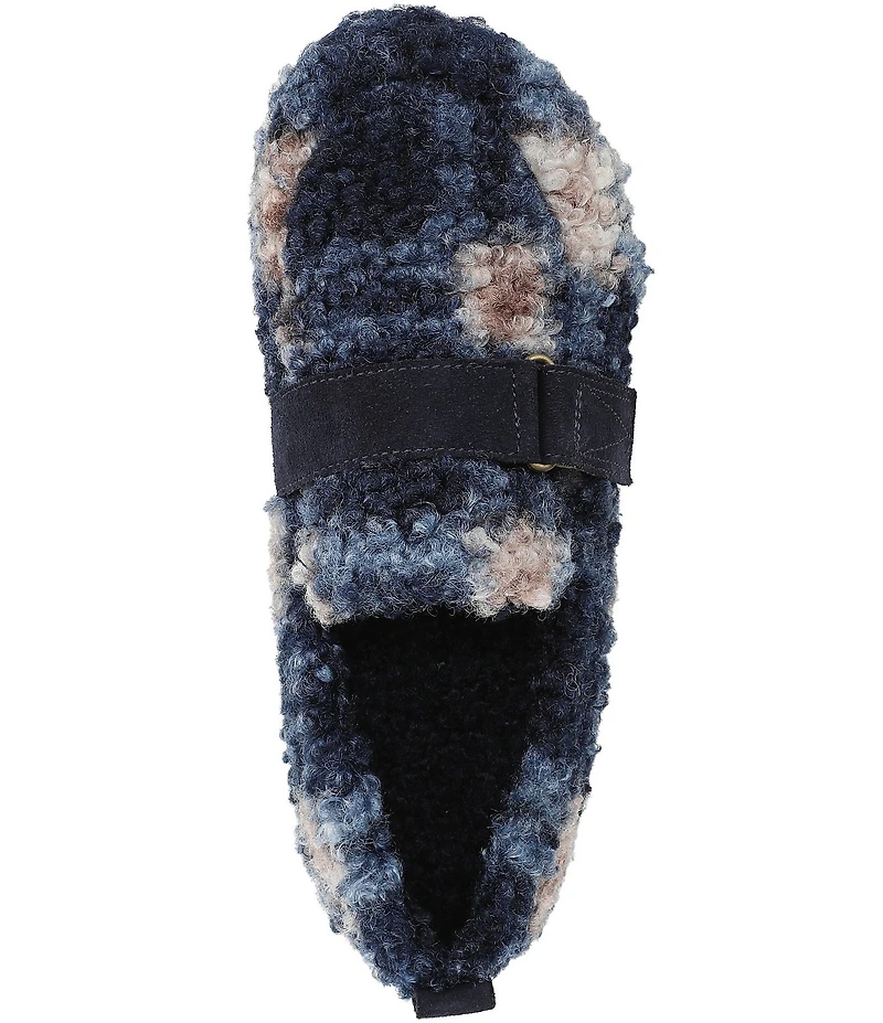 Vionic Imogen Faux Shearling Plaid Slippers