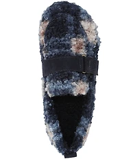 Vionic Imogen Faux Shearling Plaid Slippers